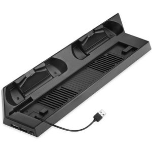 SUPPORT CONSOLE noir - support Vertical pour PS4 Slim avec indicateur LED, Station de charge Dualshock 4, Station de charge,