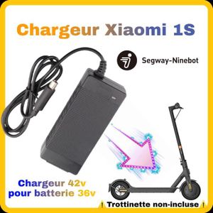 PIECES DETACHEES TROTTINETTE ELECTRIQUE Chargeur Xiaomi 1S - 42v2A POUR batterie 36V Trott