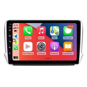 AUTORADIO RoverOne® Autoradio GPS Bluetooth pour Peugeot 2008 208 2012 - 2018 Radio FM Android Stéréo Navigation WiFi Écran Tactile
