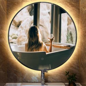 Miroir Miroir mural rond ø55 cm miroir de salle éclairage DEL badezimmerspiegelm 14 *