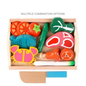 DINETTE - CUISINE Style 11-Ensemble de jouets de cuisine Montessori pour enfants, Maison de jeu, Fruits coupés et jouets 05-09