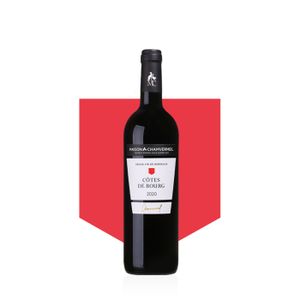 VIN ROUGE Vin AOC Côtes de Bourg 2020 - carton de 12 bouteil