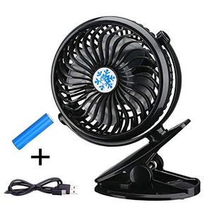 ventilateur de poche rechargeable USB avec fixation de tr/épied flexible sur poussette v/élo ventilateur de bureau /à 3 vitesses pour bureau de voiture Ventilateur de poussette pour b/éb/é