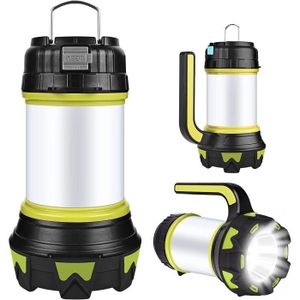 LAMPE - LANTERNE Lanterne LED Rechargeable,USB Rechargeable LED Camping Lantern Lampe Torche 360° Eclairage 6 Modes, IP65 Etanche Portable Suspendue