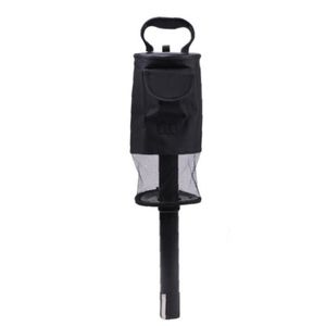 RAMASSE BALLE DE GOLF Golf Ball Sac Shag Collecteur Picker Retriever Portable Accessoires de poche pratique avec tube amovible noir