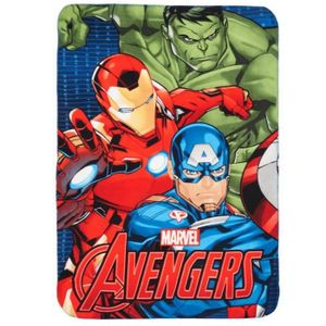 COUVERTURE - PLAID Plaid Polaire Les Avengers Couverture Enfant Hulk Iron Man GUIZMAX