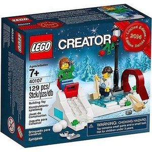 ASSEMBLAGE CONSTRUCTION LEGO CREATOR - Patinage et Luge Edition Limitée - 40107 - 129 PIECES - Jouet de construction
