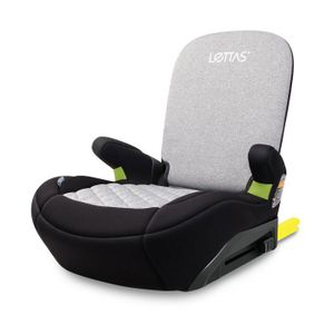 Siege rehausseur bas isofix avec dossier groupe 3 (22/36KG) noir