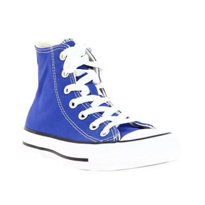 converse bleu electrique haute