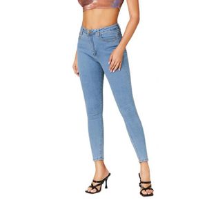 JEANS Jeans Skinny Femme Crayon Stretch Taille Haute
