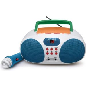 Radio Lecteur CD Muse M-29 PK Rose avec Port USB et Microphone - Baladeur  radio