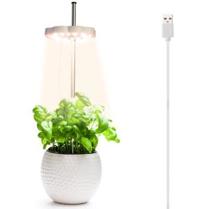 LAMPE VERTE VINGVO Lampe pour Plantes à Croissance en Forme de Fleur, Lumière de Remplissage Verte pour Plantes, Lumière d'Irradiation pour