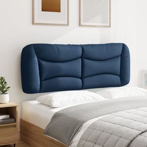 TÊTE DE LIT YAJ-Coussin de tête de lit bleu 140 cm tissu-YAJ37