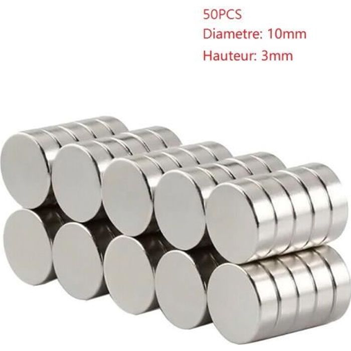 Petits Aimants de Réfrigérateur – 6mm x 3mm - Mini Aimant en Néodyme Ultra  Puissant pour Frigo, Surfaces Magnétiques, Tableau A365 - Cdiscount Maison