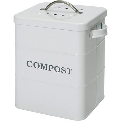 Ayacatz Métal Poubelle Compost Cuisine 6 Litres Composteur Petite 4 Filtre  À Charbonbac Comptoir Cu - Cdiscount Jardin