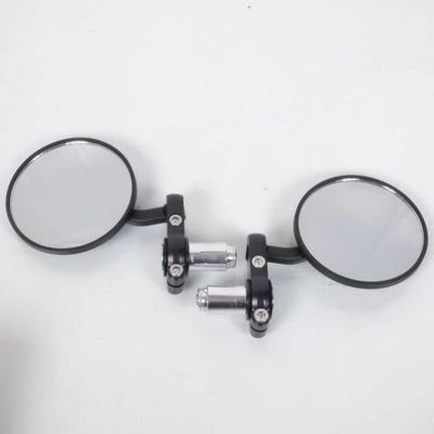 Rétroviseurs Aluminium Avec Adaptateurs 8mm 10mm Paire Rétroviseurs Squelette Chromés Pour Guidon Vélo, Scooter, Cyclomoteur - Adaptateurs 8mm/10mm Inclus Rétroviseurs Vélo Chromés Squelette
