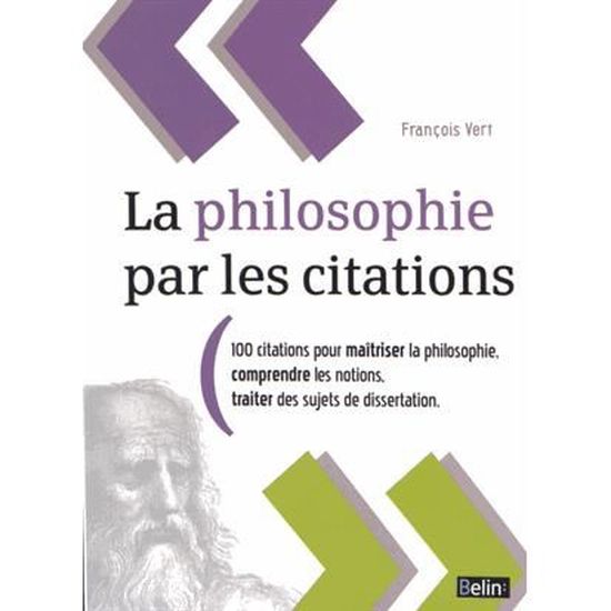 La Philosophie Par Les Citations Cdiscount Librairie