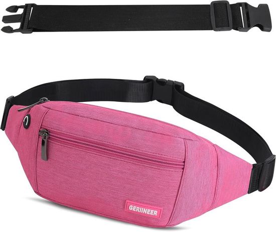 Ceinture De Running Avec Pochette Téléphone – Sac Banane Élastique Homme/Femme, Réglable, Tissu Oxford/PU, Pour Sport, Randonnée, Vélo