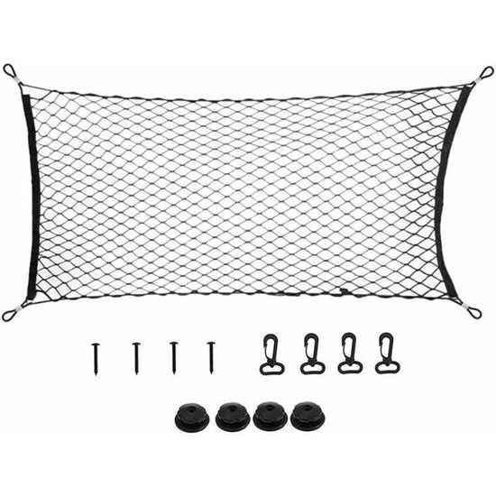 Filet De Coffre Noir Carmel Pour Hummer H3 (2005-2010) – Protection Bagages – Nylon Élastique