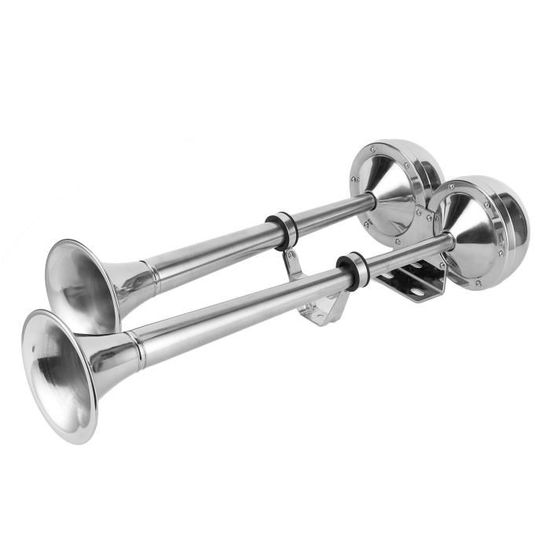 Klaxon de Bateau, Klaxon à Main Corne de Brouillard en Acier Inoxydable Accessoire de Buse Détachable pour Bateau Klaxon de Bateau, Klaxon à Main Corne de Brouillard en Acier Inoxydable Accessoire de Buse Détachable pour Bateau