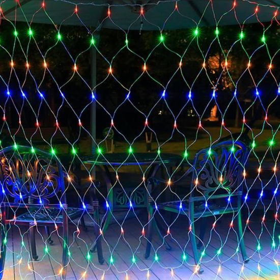 Guirlande Lumineuse En Filet LED - 6m X 4m, 700 LEDs - 8 Modes, étanche IP44 - Pour Buissons, Façades, Mariages, Noël - 4