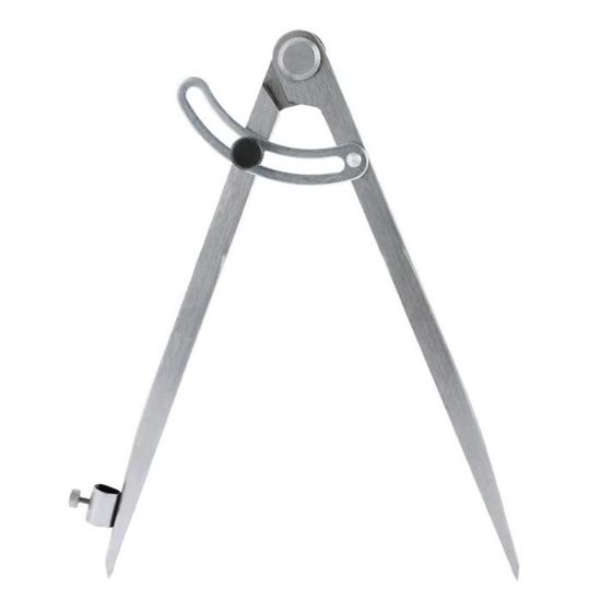 AJW-Compas de 8 pouces charpentier avec ailes et porte-stylo boussole ...