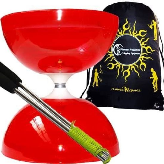 Acrobat Coffret Diabolo Orange Avec Baguettes Aluminium - Performance Et Élégance Pour Jonglerie