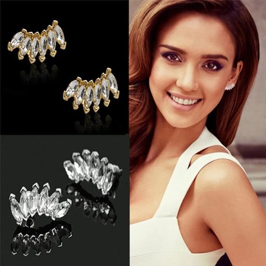 Boucles D'oreilles En Quartz Cristal Et Argent 925 - Pendantes Fait Main, Crochet, Transparent
