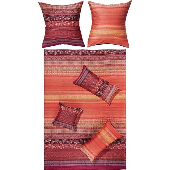 Bassetti Granfoulard 270x270 Cm In 100% Cotone Rosso – Copriletto, Tovaglia O Tenda, Design Elegante E Lavabile In Lavatrice