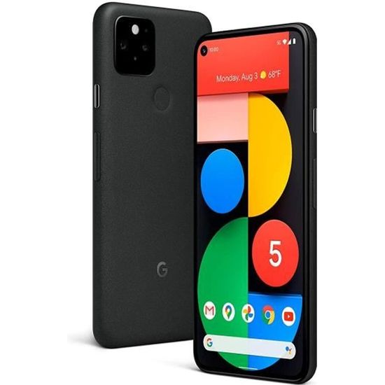 Smartphone Google Pixel 5 - Google - 8Go RAM 128Go ROM - Android 5G - Noir