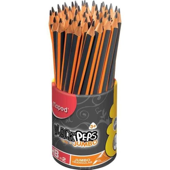 Maped Crayons à papier HB Jumbo Lot de 2