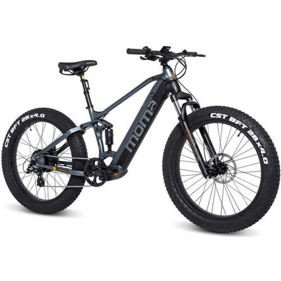 MOMA BIKES - VTT E-FAT PRO 26" - Freins à disques hydrauliques - Batterie Ion lithium intégrée et amovible - 48V - 13Ah