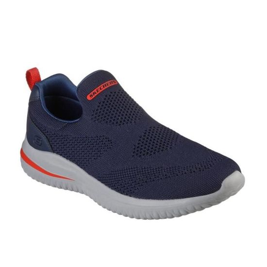 Sneakers Homme - SKECHERS - DELSON 3.0 - CABRINO - Blanc - A élastique - Textile