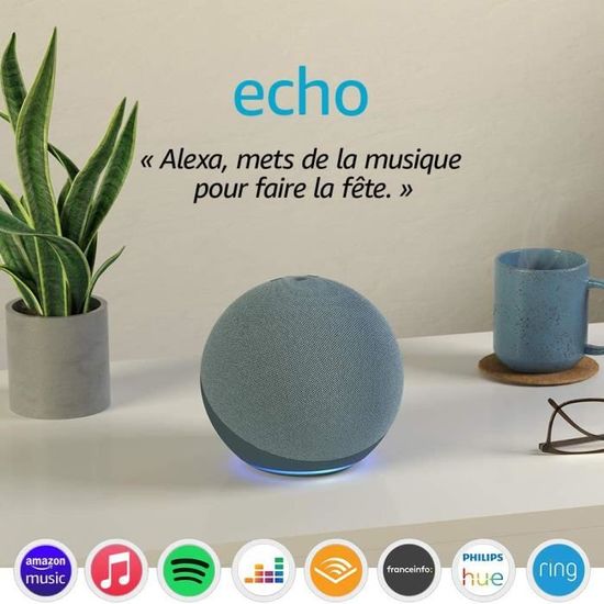 Support En Silicone Pour Alexa Echo Dot (4e Et 5e Génération) - Noir Ou Blanc, 12.5x9.5x5.5cm - Améliore Le Son Et La Prise De Place