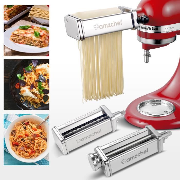 Pour les accessoires KitchenAid, machine à pâtes AMZCHEF 3 en 1