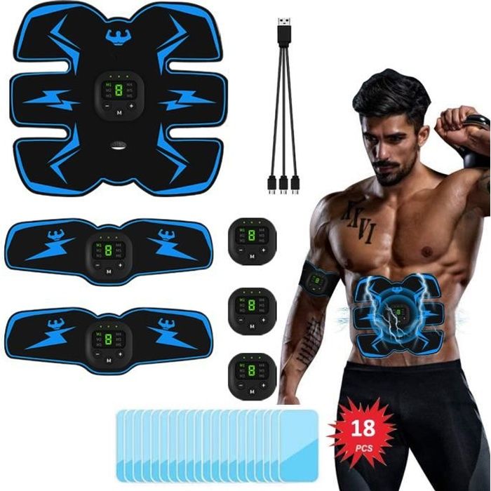 Electrostimulateur Musculaire Ceinture Abdominale Electrostimulation EMS Stimulateur Appareil Electrostimulation Musculaire