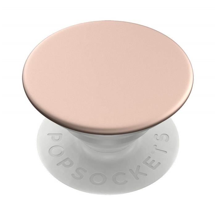 PopSockets - Support et Grip Interchangeable pour Smartphone et Tablette - Aluminum Rose Gold - 800550