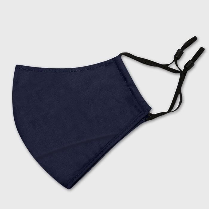 Masque pur coton lavable bleu marine YQT200523192NY_oaw