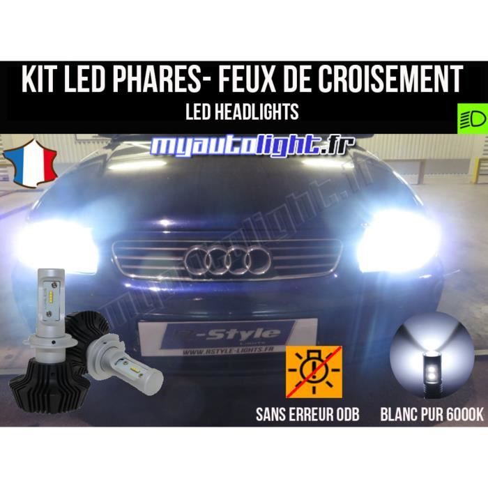 Kit Ampoules de phares à LED H7 Haute Performance pour AUDI A3 8L