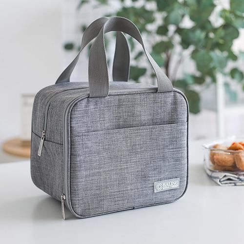 Sac à Lunch Portable,Portable étanche sac isotherme Bento boîte fourre tout conteneur alimentaire boisson déjeuner - Type Gray
