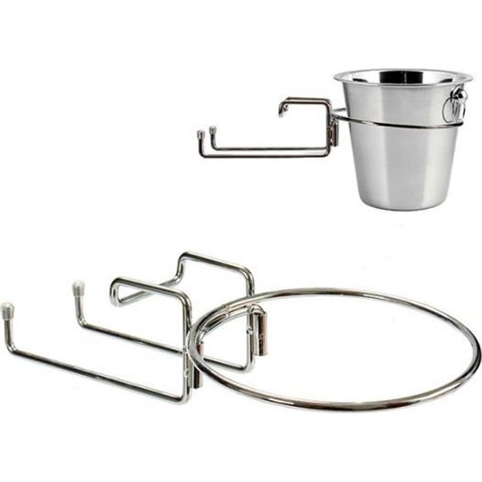 Porte Seau à Champagne de Table Inox 0,000000 Argent