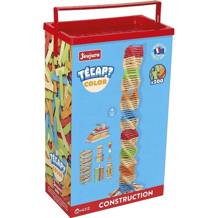 VEHICULE A CONSTRUIRE ENGIN TERRESTRE A CONSTRUIREJeujura - 8335- Jeux de Construction-Tecap Baril de Planchettes Color - 300 29