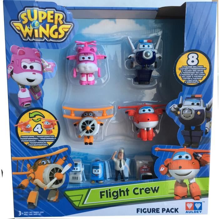 SUPER WINGS- PACK 8 FIGURINES -AULDAY