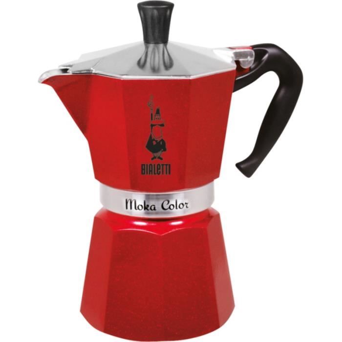 Cafetière italienne Bialetti MOKA EXPRESS EMOTION ROUGE 6 TASSES
