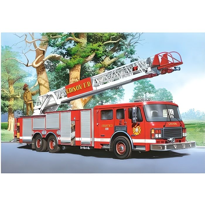 Puzzle 60 pièces : Camion de pompier