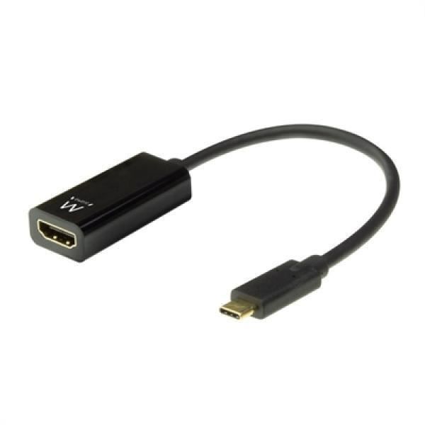 Ewent EW9823. Longueur de câble: 0,15 m, Connecteur 1: USB Type-C, Connecteur 2: HDMI Type A (Standard). Quantité: 1 pièce(s), Type