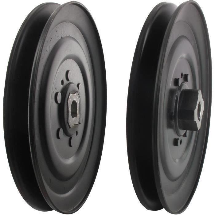 Poulie à moyeu claveté adaptable pour SCAG - H: 25,4mm, Ø: ext: 194mm, Ø int: 15,87mm