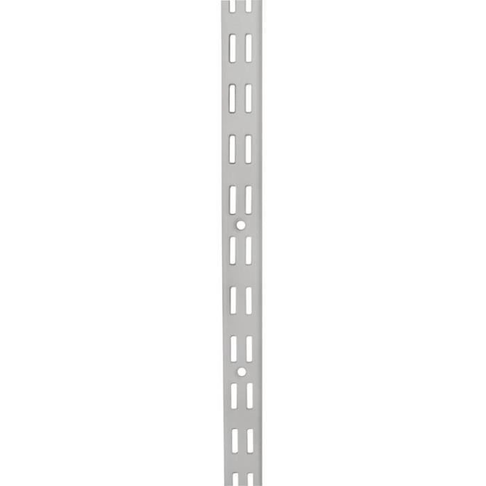 GUITEL Crémaillère double - L 1m - Acier blanc
