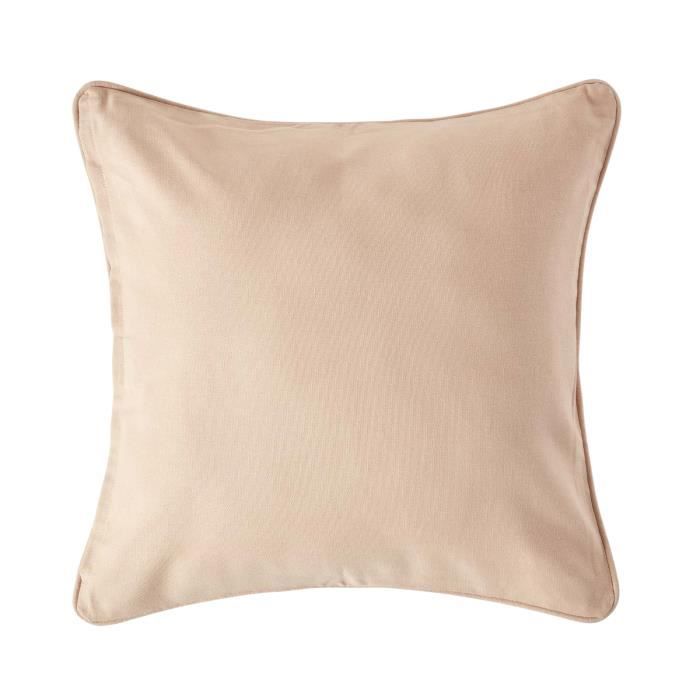 Coussin Déhoussable Beige 30 x 30 cm