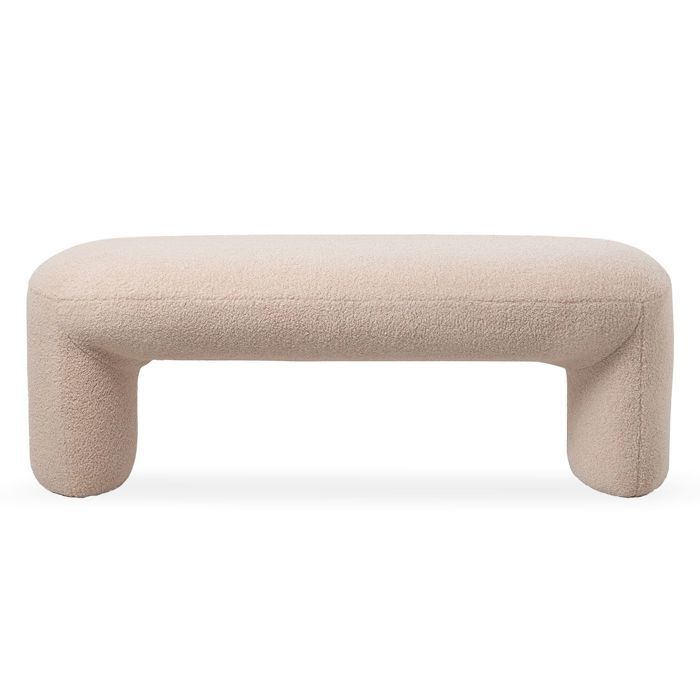 Banquette Beige Tissu Pas cher Contemporain Confort